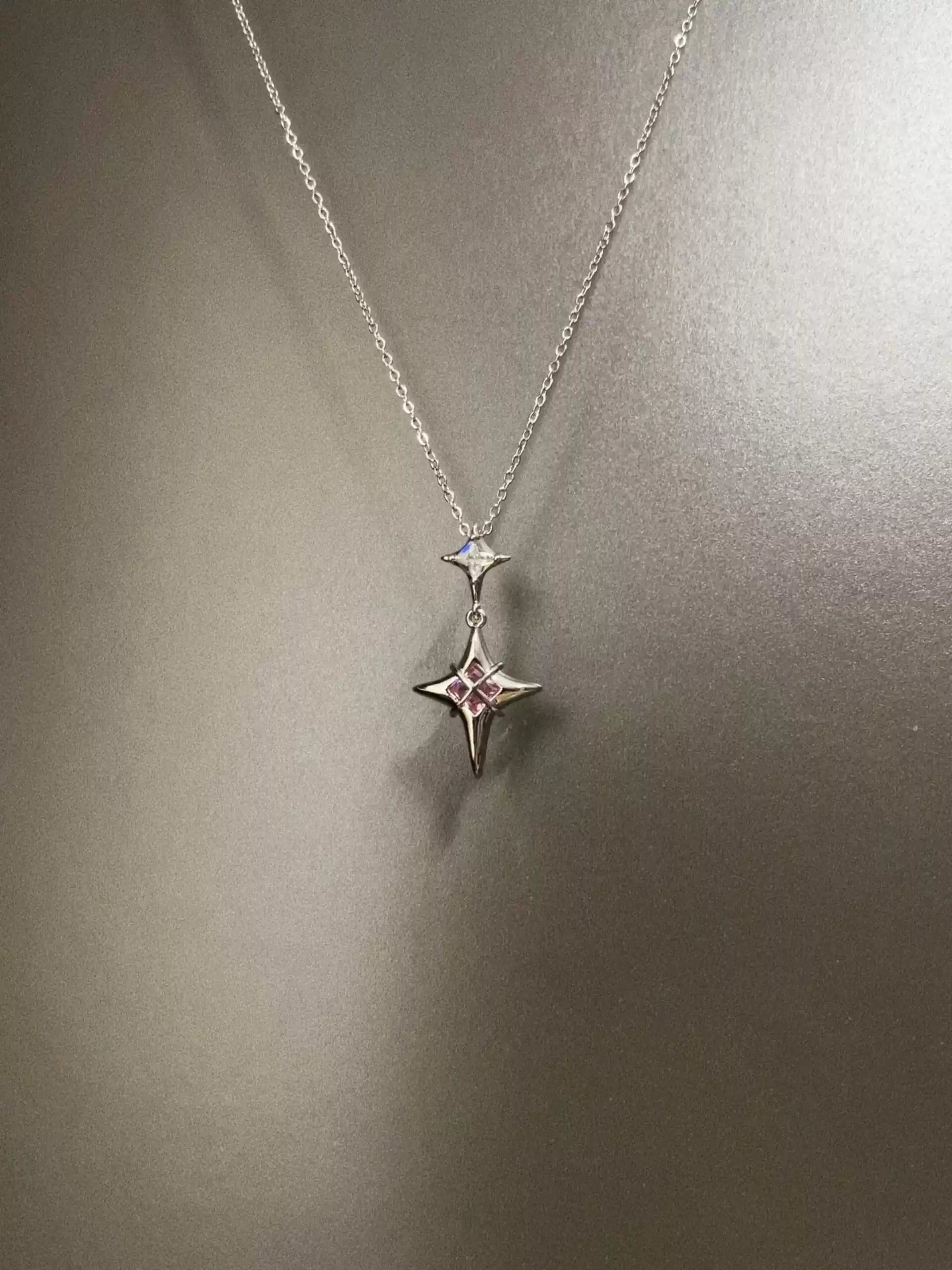Vintage Eight-Pointed Star Necklace