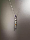 Vintage Zircon Waterfall Necklace