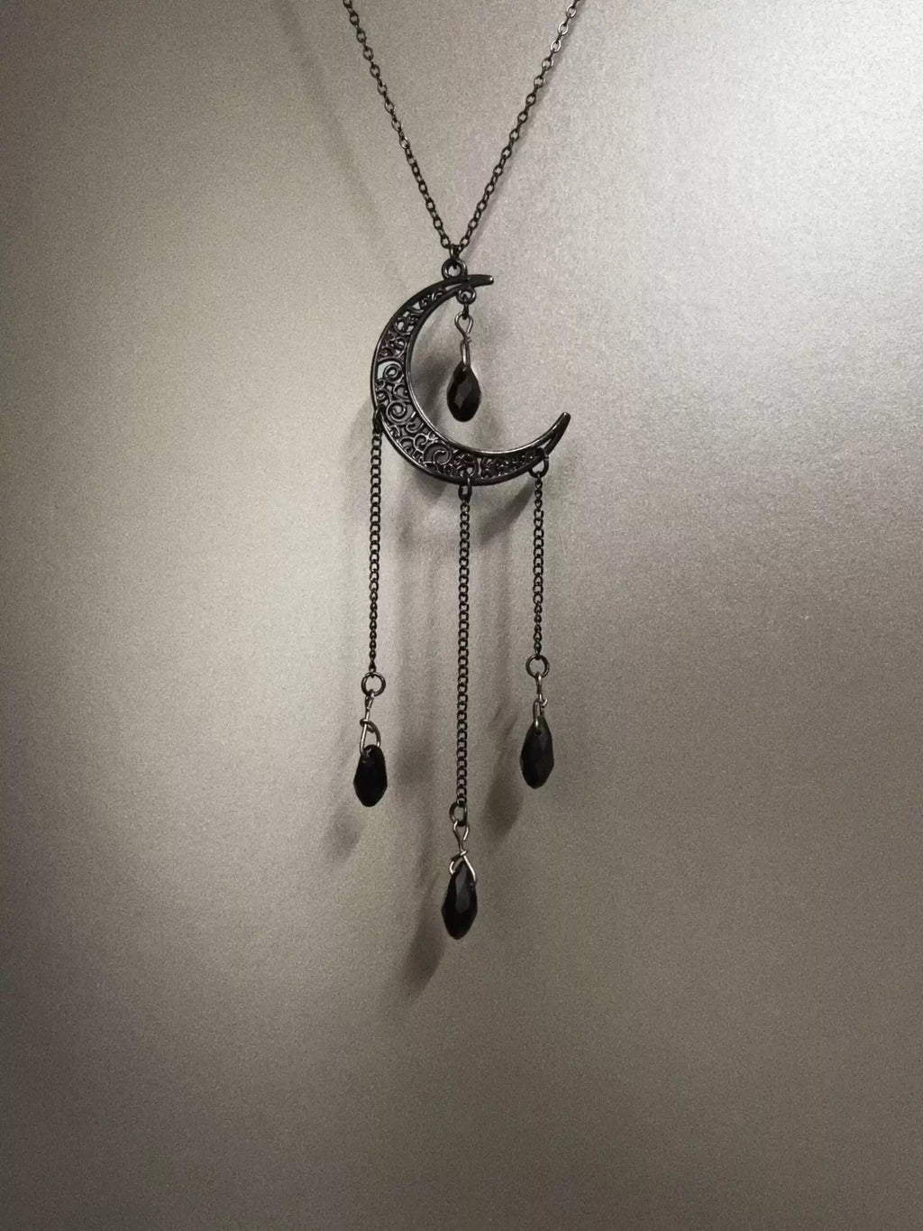 Vintage Black Moon Moment Necklace