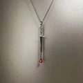 Vintage Red Water Droplets Necklace