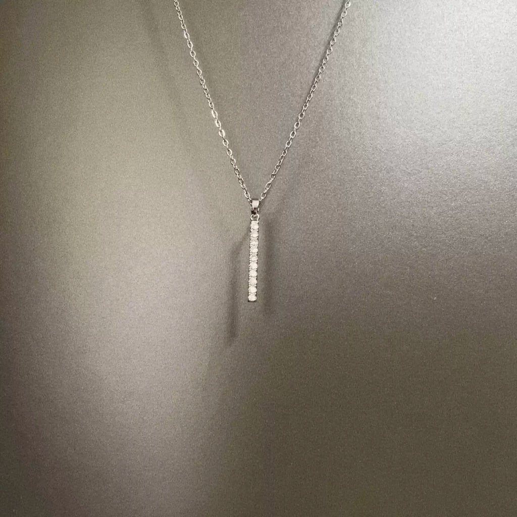 Vintage One-word Zircon Necklace