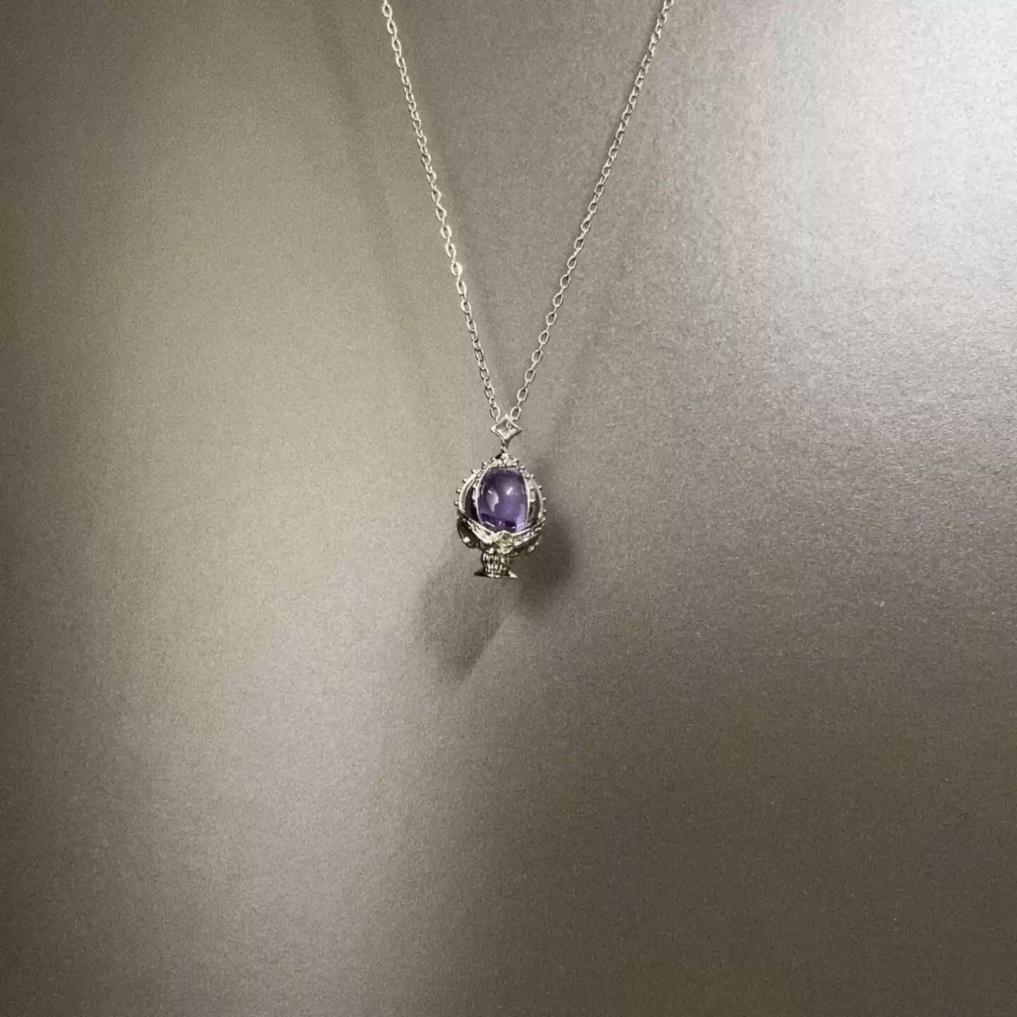 Vintage Magic Castle Soul Gem Necklace