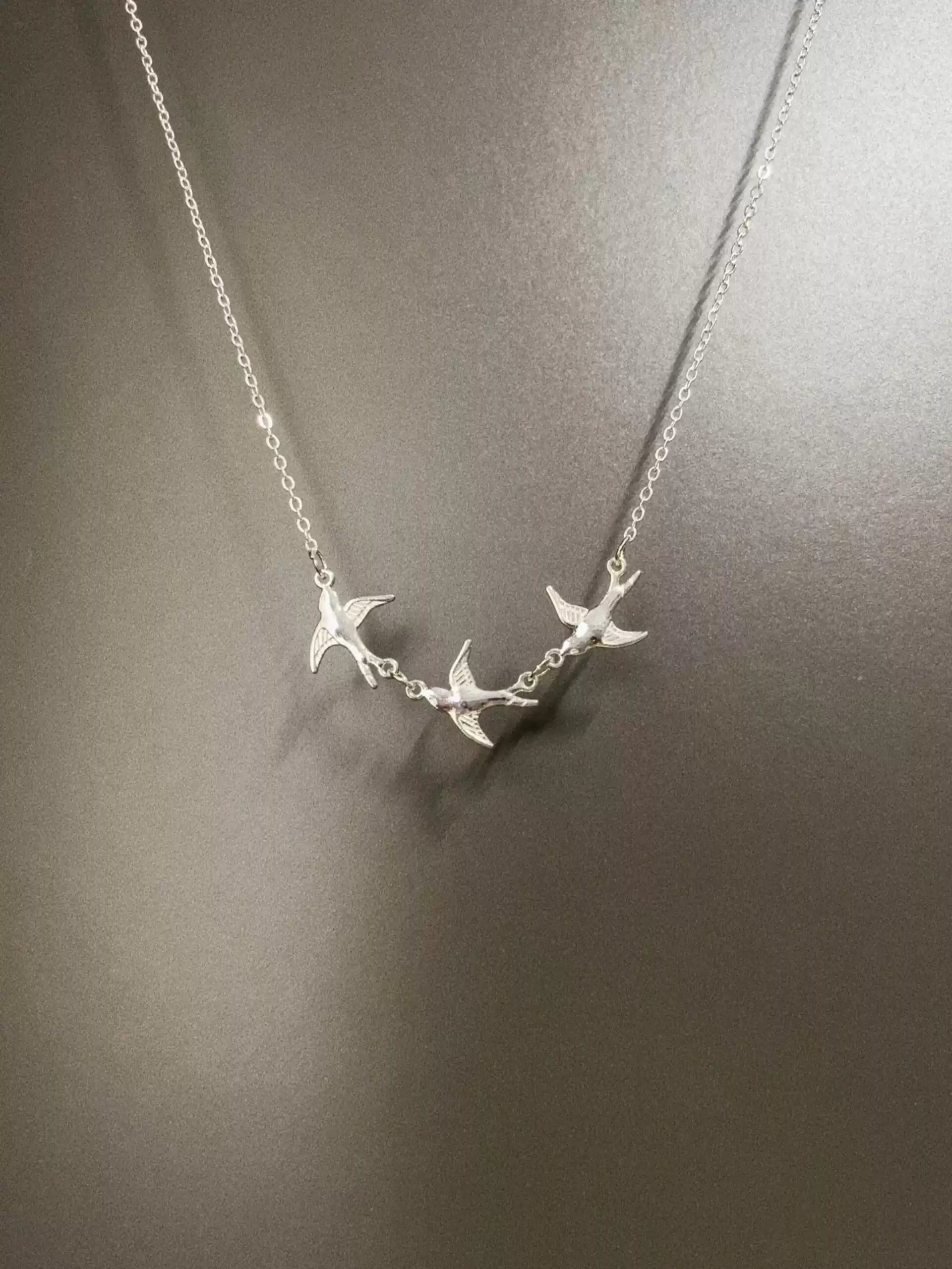 Vintage Birds in the Wilderness: Necklace