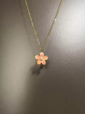 Vintage Pearl Cherry Blossom Necklace